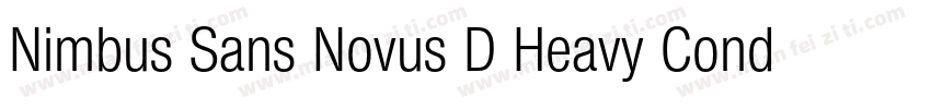 Nimbus Sans Novus D Heavy Conde Reg字体转换